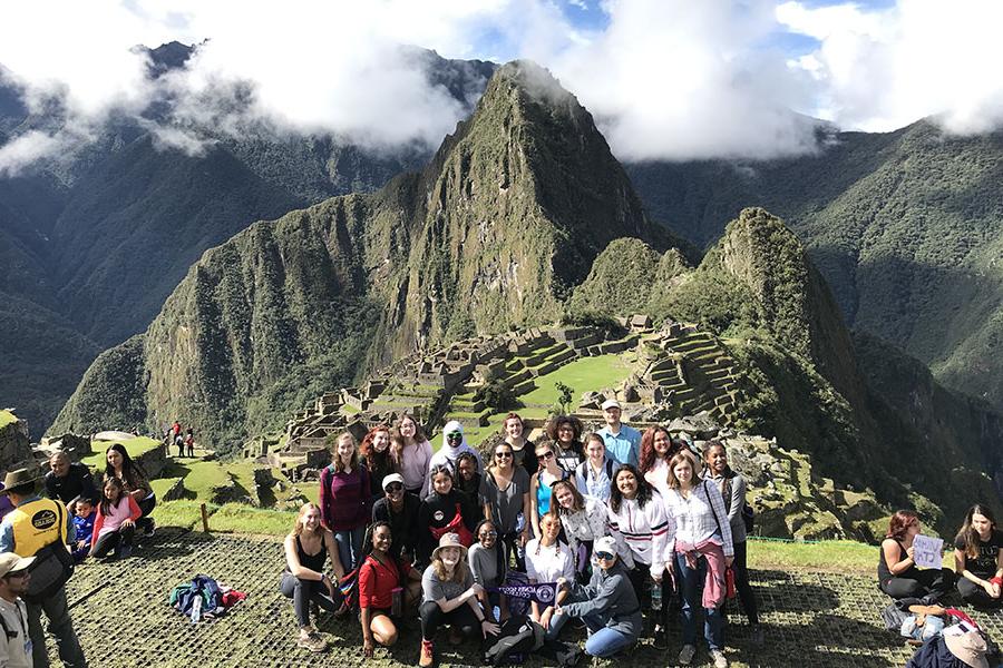 Students in Peru